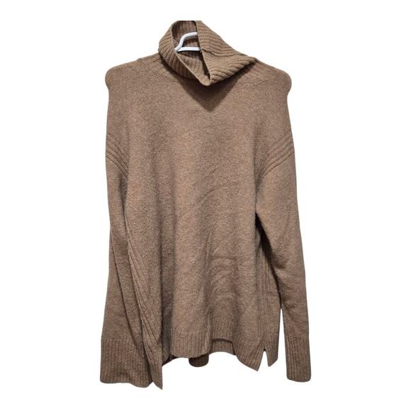 J.Crew Wool Alpaca Blend Turtleneck Sweater Tan Size Small - Picture 1 of 7